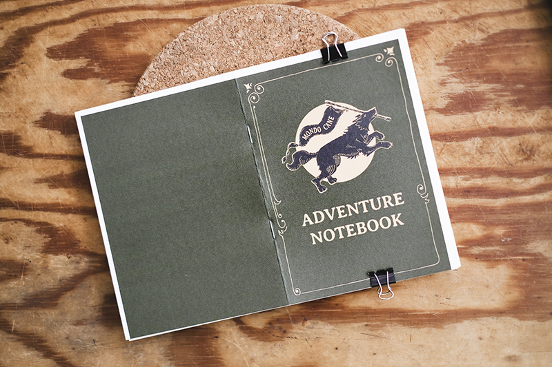 DIY dog adventure notebook, printable, dog illustration, dog blog, adventure dogs, www.DOGvision.eu