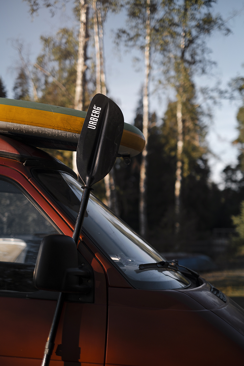 Sup & sunset, camping with the Volkswagen California in Sweden, paddling the lake, www.Fenne.be /www.DOGvision.eu