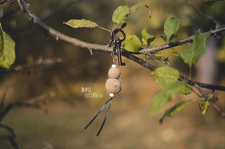 Felting dog hair, keyring | www.DOGvision.eu