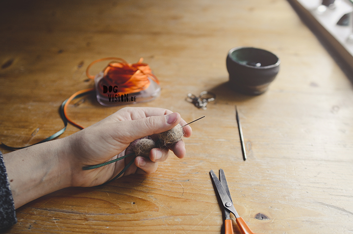 Felting dog hair, keyring | www.DOGvision.eu