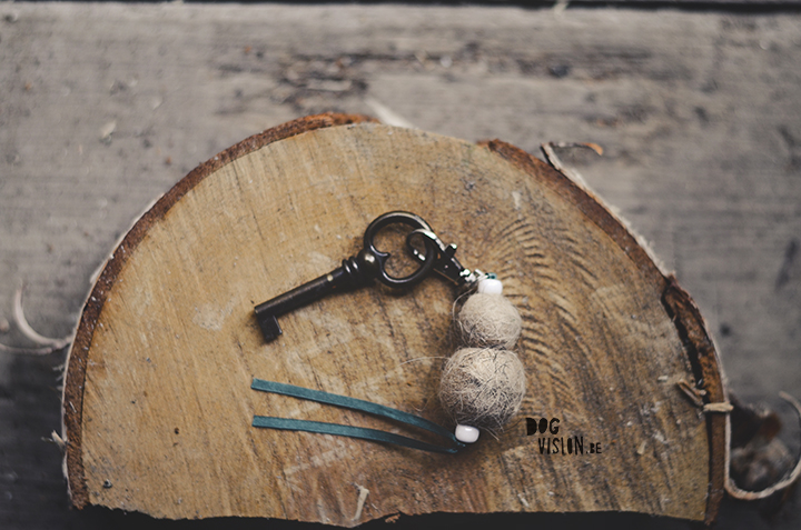 Felting dog hair, keyring | www.DOGvision.eu