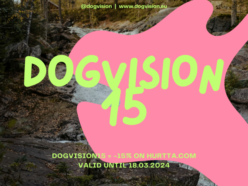DOGvision. eu Hurtta ambassador, discount code, www.DOGvision.eu