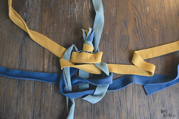 DIY voor Honden: fleece trektouw | tug of war| hondenfotografie en blog| www.DOGvision.be