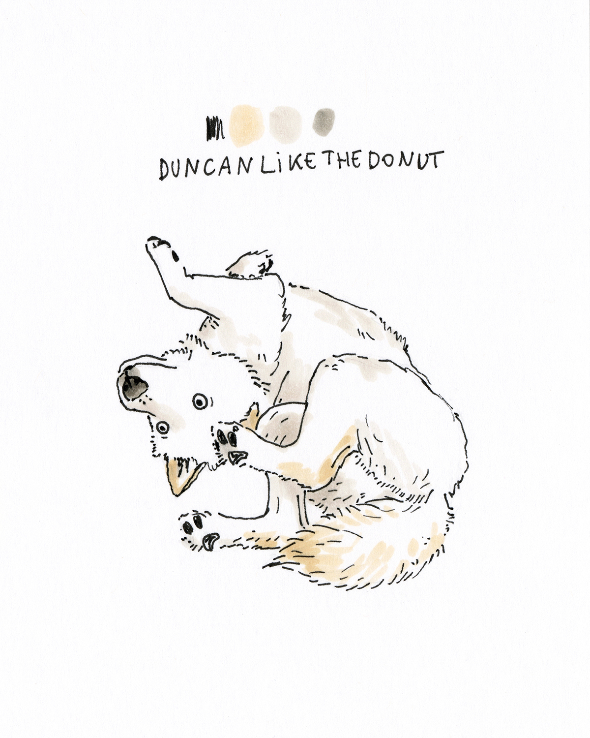 DOGvision 100 day dog drawing challenge, the 100 day projects, dog illustration, www.DOGvision.eu