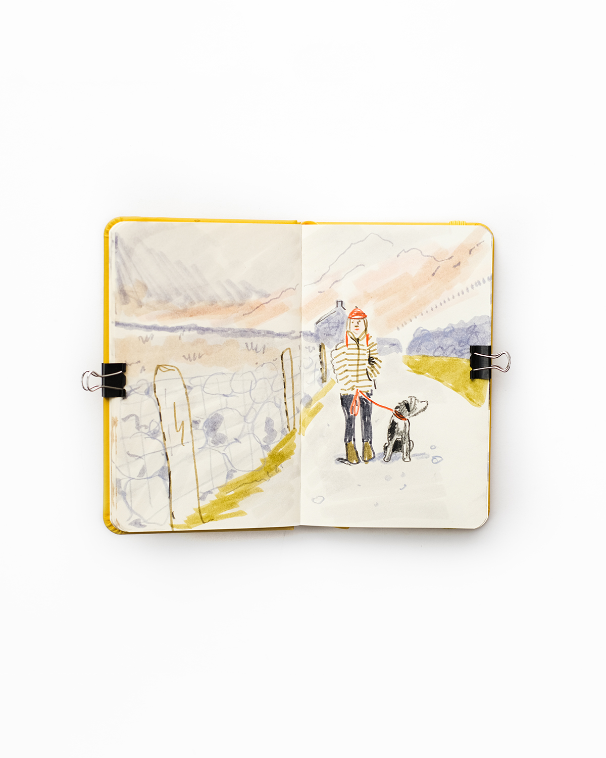 sketching dogs, Royal Talens sketchbook, www.DOGvision.eu