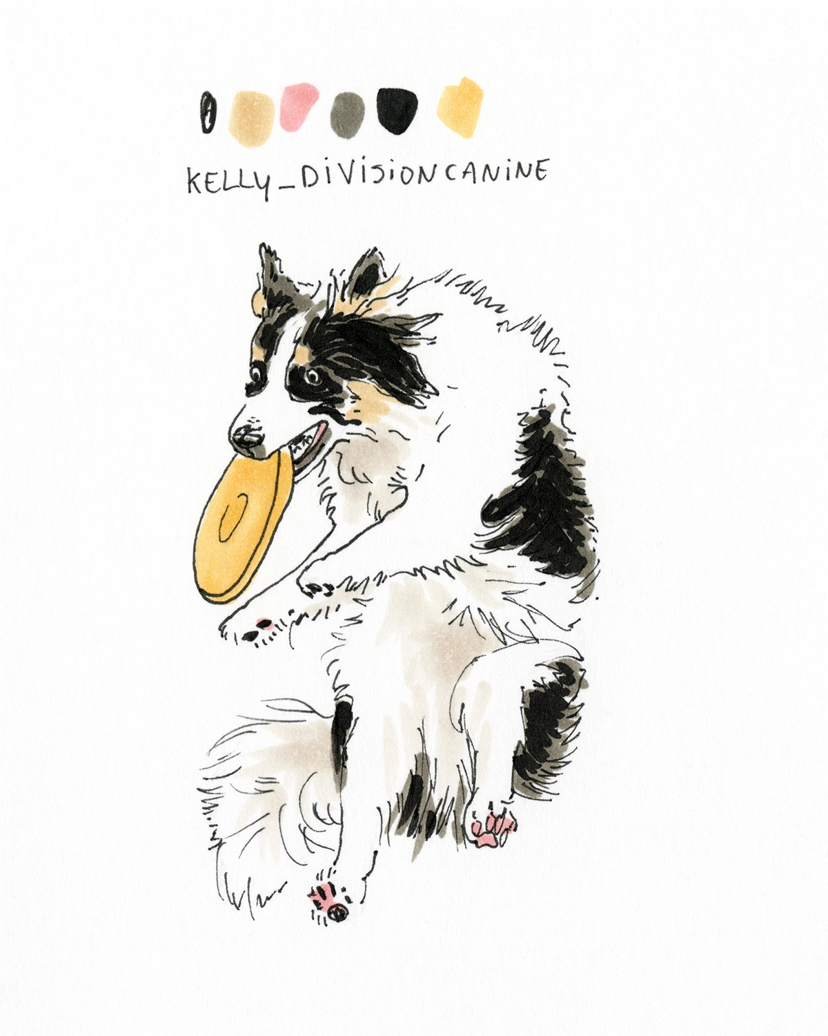 DOGvision 100 day dog drawing challenge, the 100 day projects, dog illustration, www.DOGvision.eu