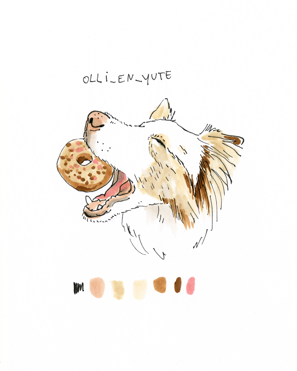 DOGvision 100 day dog drawing challenge, the 100 day projects, dog illustration, www.DOGvision.eu