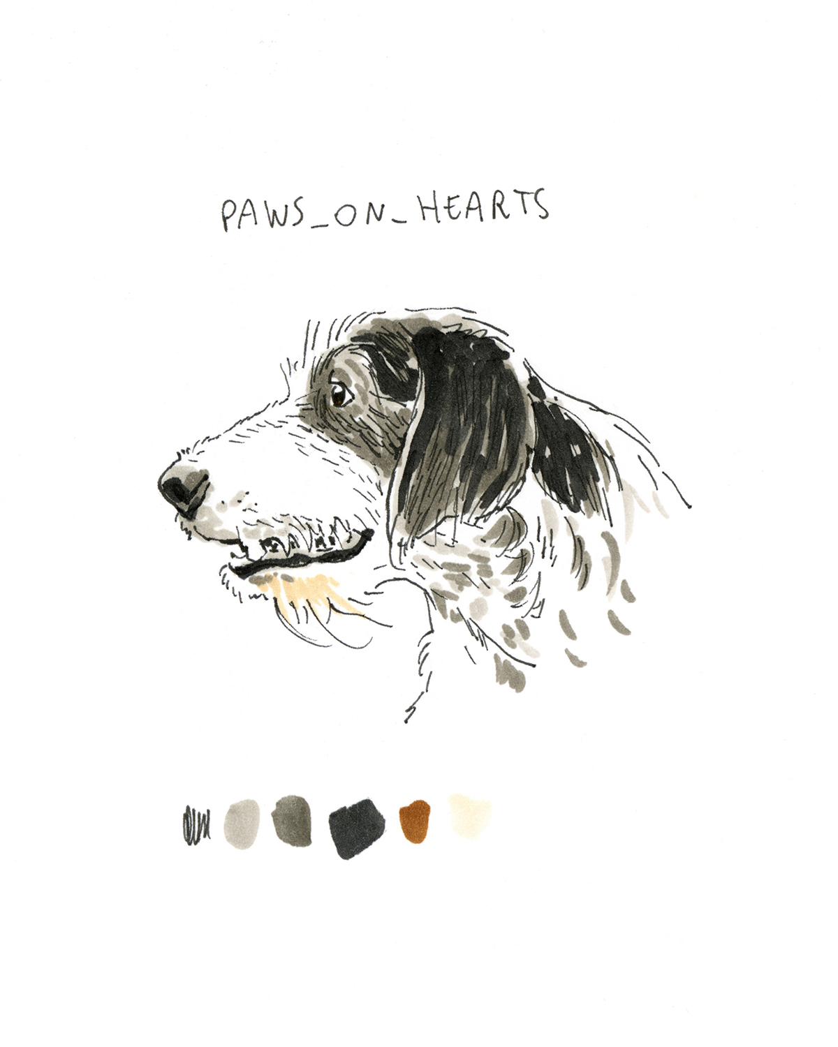 DOGvision 100 day dog drawing challenge, the 100 day projects, dog illustration, www.DOGvision.eu