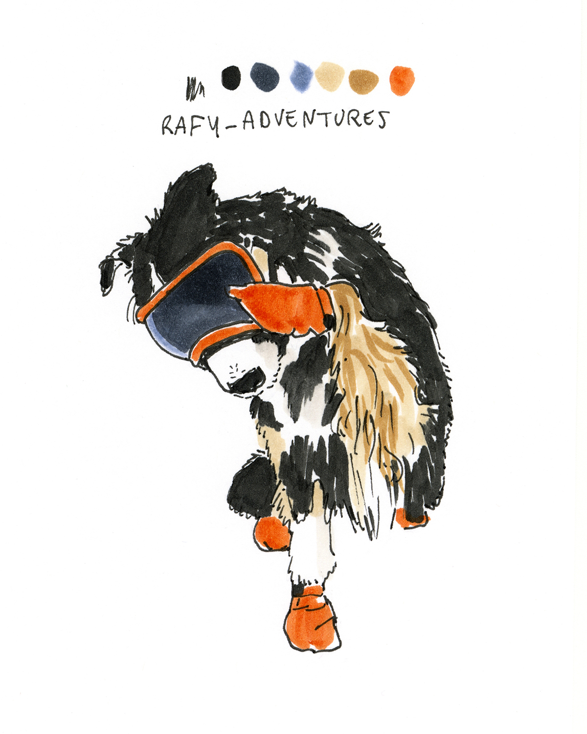 DOGvision 100 day dog drawing challenge, the 100 day projects, dog illustration, www.DOGvision.eu