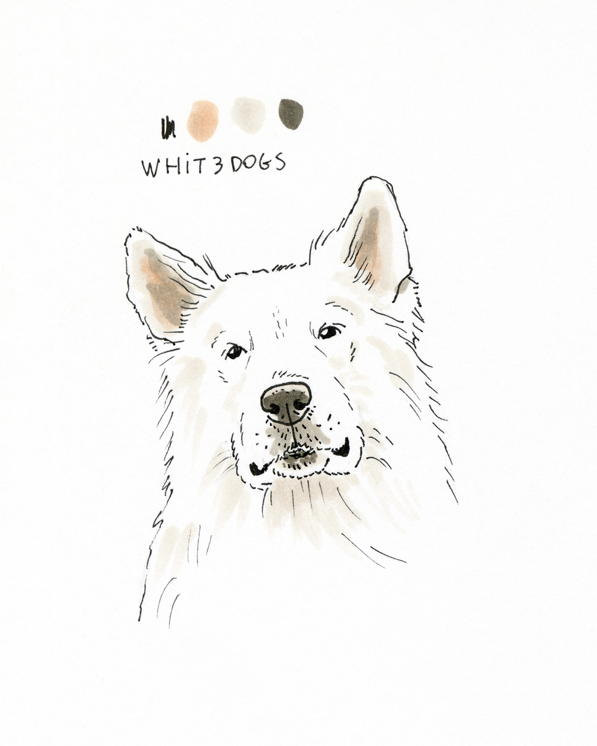 DOGvision 100 day dog drawing challenge, the 100 day projects, dog illustration, www.DOGvision.eu