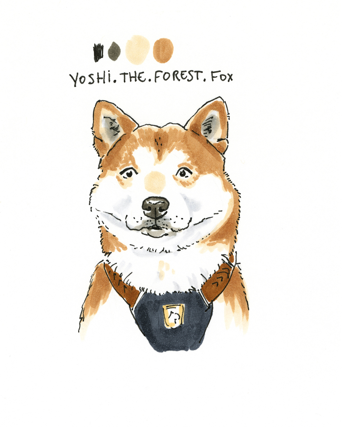 100 days of dog drawings, creative chalenge, www.DOGvision.eu